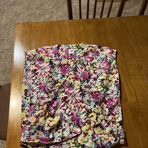 CAbi Eden Floral Faux Wrap Blouse Top Style #5211